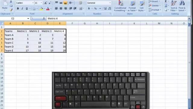 Excel tutorial - transpose a table using keyboard shortcuts смотреть онлайн