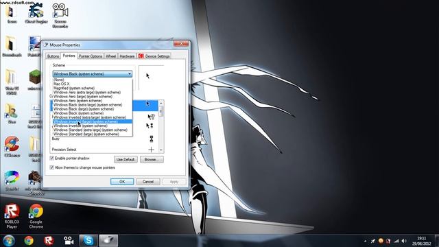 [Tutorial HD] [Windows 7] How to change cursor with no downloads + trails. смотреть онлайн