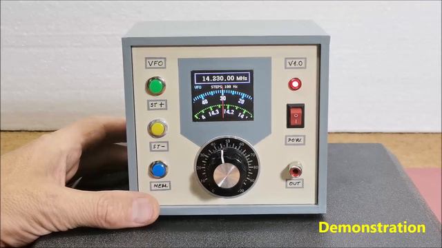 Universal VFO 10 KHz-160 MHz with Retro Analog Scale (variable frequency oscillator) смотреть онлайн