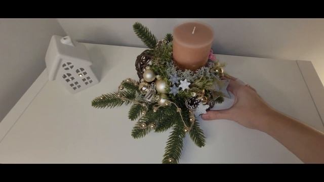НОВОГОДНИЕ КОМПОЗИЦИИ ИЗ НАТУРАЛЬНЫХ И ИСКУССТВЕННЫХ ЕЛОВЫХ ВЕТОК / Christmas composition смотреть онлайн