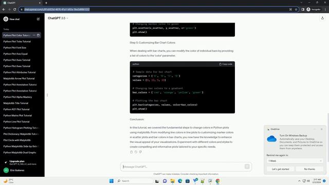 python plot change color смотреть онлайн