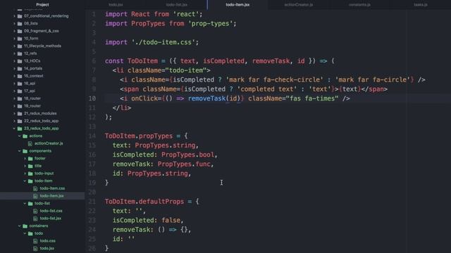 React JS #23 Список дел на Реакт и Редакс (ToDo Application: React & Redux. Part II) смотреть онлайн