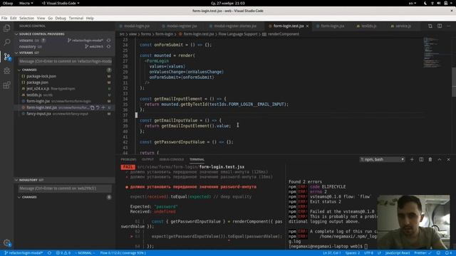 Рефакторинг React-приложения: часть 9 (тестирование) смотреть онлайн