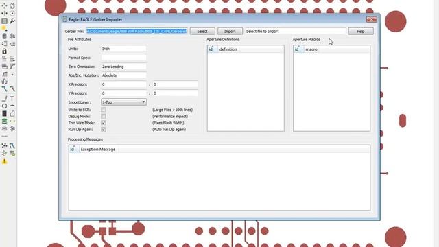 Gerber Import in EAGLE V7.5 смотреть онлайн