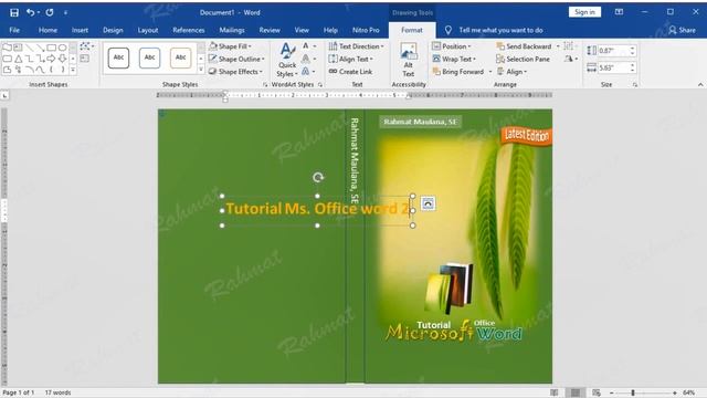 Microsoft word tutorial |How to Make a Book Cover Design Picture Watermark in Word смотреть онлайн