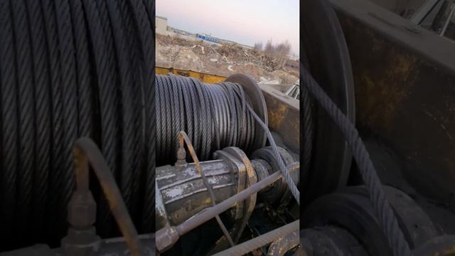 Как поменять трос-канат на автокране