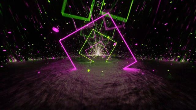 Lime and Pink Neon Glowing Mirrored Cave Background VJ Loop in 4K смотреть онлайн