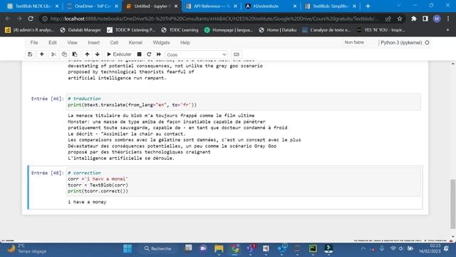 Textblob pour traiter facilement du texte смотреть онлайн