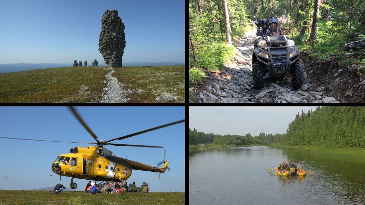 Аэросъёмка маршрута Перевал Дятлова на квадроциклах. Плато МаньПупуНер на вертолёте. Dyatlov Pass. смотреть онлайн
