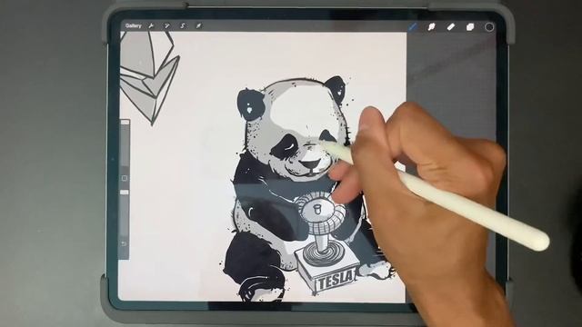 DAY 108 Drawing Panda | Speed Art on Procreate using IPad Pro смотреть онлайн