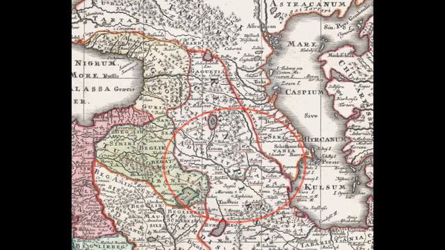 Карта. Георгом Матеусом Зойтером. 1730 года Называние Азербайджана, Туркамания, а где Армени? смотреть онлайн