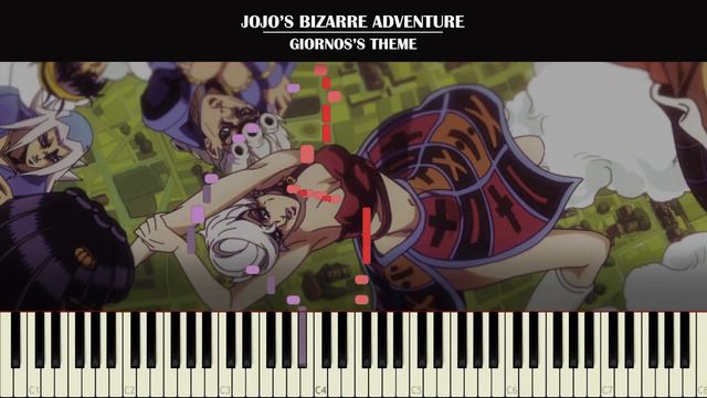 Jojo's Bizarre Adventure - Giorno's Theme | Tutorial de Piano смотреть онлайн