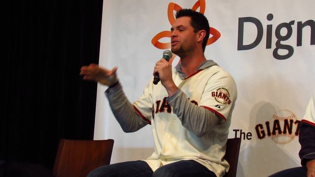 Brandon Belt on His WS Car Driver 49ers Head Coach Jim Harbaugh at 2013 SF Giants Fan Fest смотреть онлайн