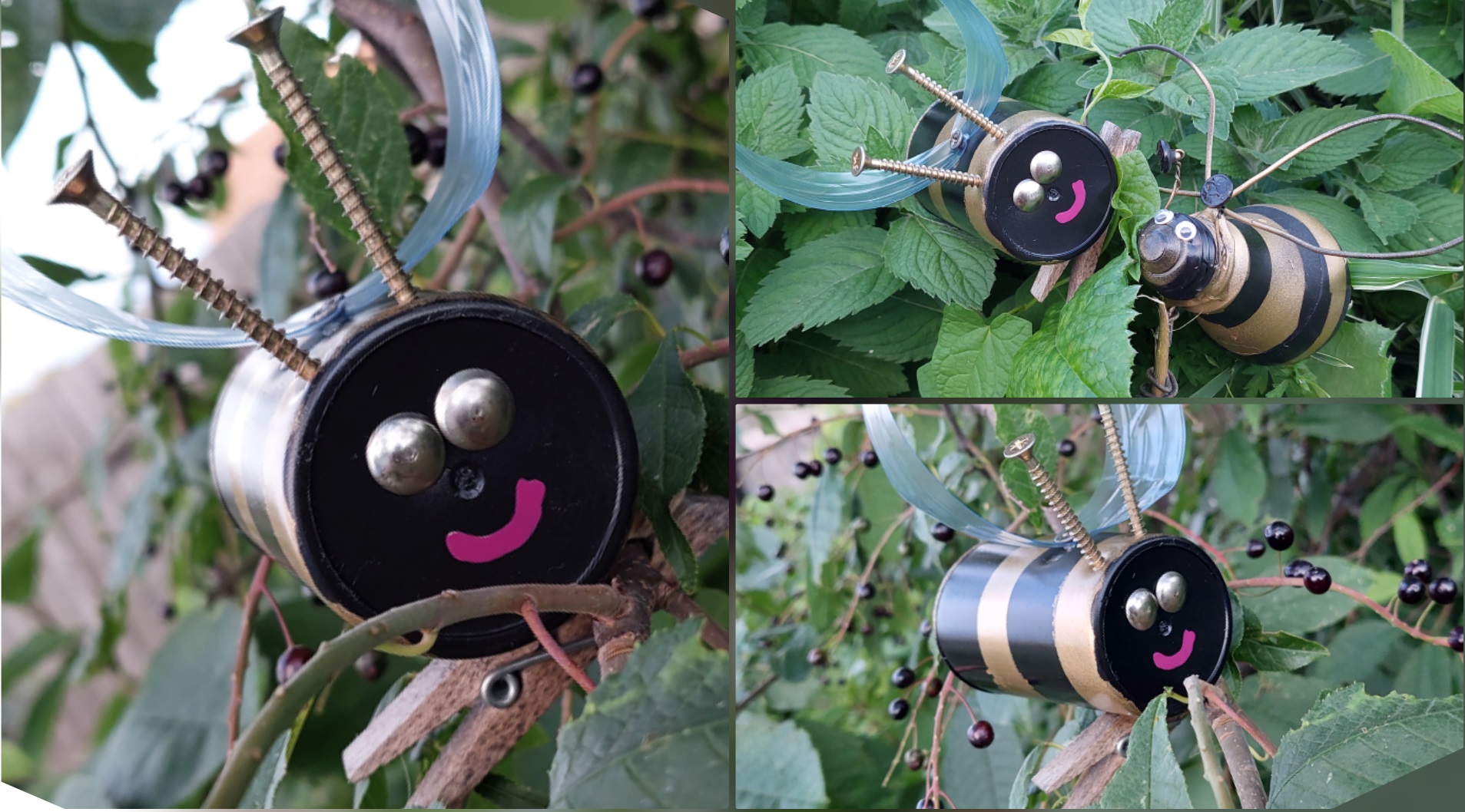 Пчёлка для сада из того, что под рукой.mp4 смотреть онлайн