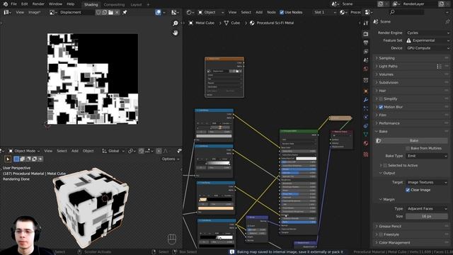 How to Bake Displacement Maps (Blender Tutorial) смотреть онлайн