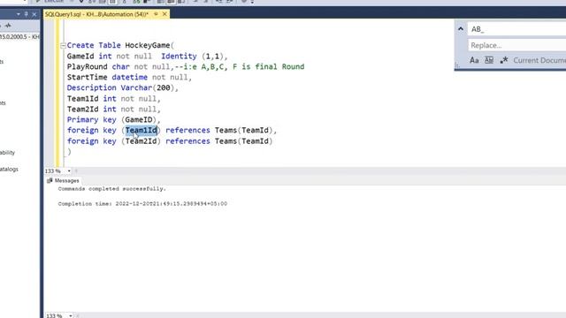 Hockey Game SQL Database (Create, Insert Update delete) смотреть онлайн