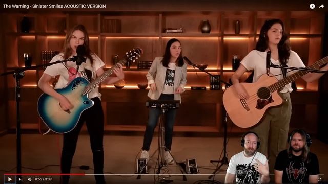 Musicians react to hearing The Warning - Sinister Smiles ACOUSTIC VERSION! смотреть онлайн
