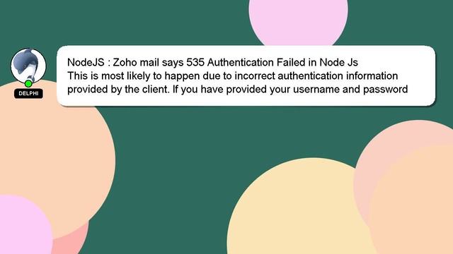 NodeJS : Zoho mail says 535 Authentication Failed in Node Js смотреть онлайн