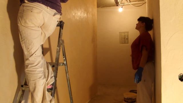 TERRACO Handytex Декоративное  рельефное покрытие.Вымывание первого слоя.