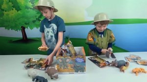 Даник и игрушки ДИКИЕ ЖИВОТНЫЕ для детей | #Sbabam Повелители Саванны