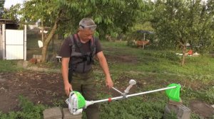 4х тактный триммер. Запуск и работа.RedVerg RD-GB435