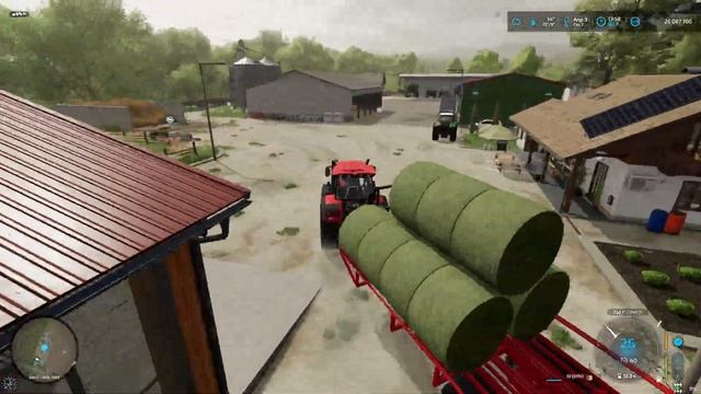 СЕНОЗАГОТОВКА на 4х тракторах. МТЗ, ХТЗ и ПАЛЕССЕ | FS22 | Carpathian Countryside - Timelapse #21 смотреть онлайн