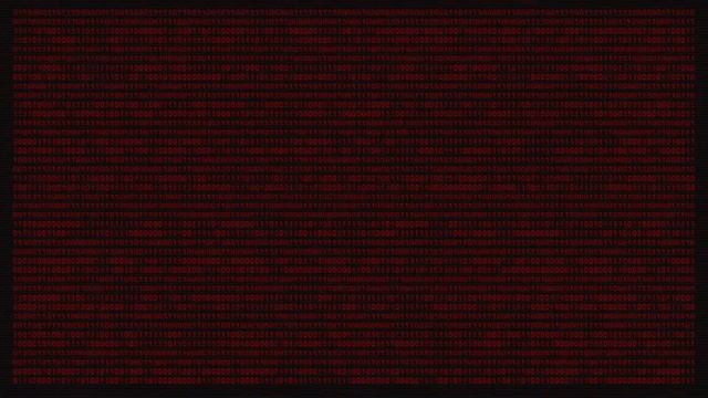 Red Hacker Binary Code Animation смотреть онлайн
