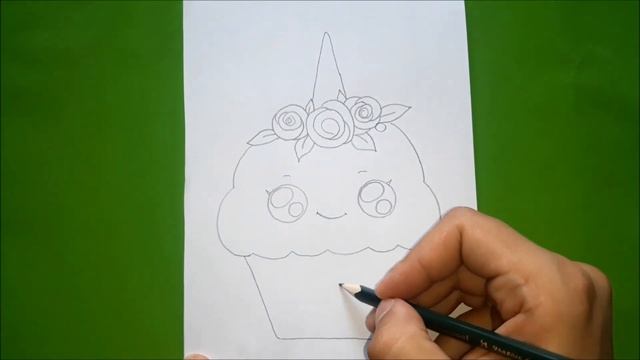 Как нарисовать милый КЕКС ЕДИНОРОГ? Лёгкие рисунки для начинающих Рисунки для срисовки смотреть онлайн