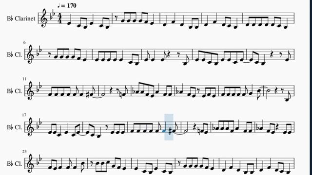 Clarinet Sheet Music: How to play Gitchee Gitchee Goo by Dan Povenmire and Swampy смотреть онлайн