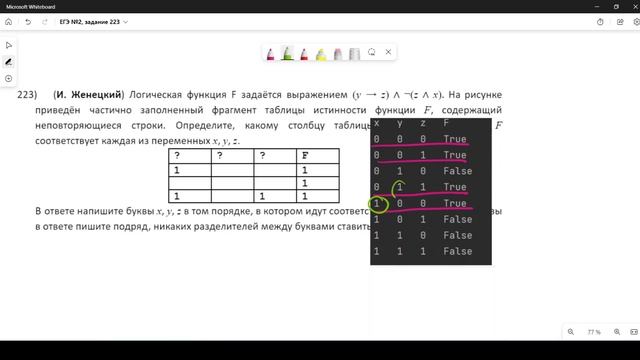 Решение ЕГЭ №2 по информатике | Сборник К. Ю. Полякова №223 смотреть онлайн