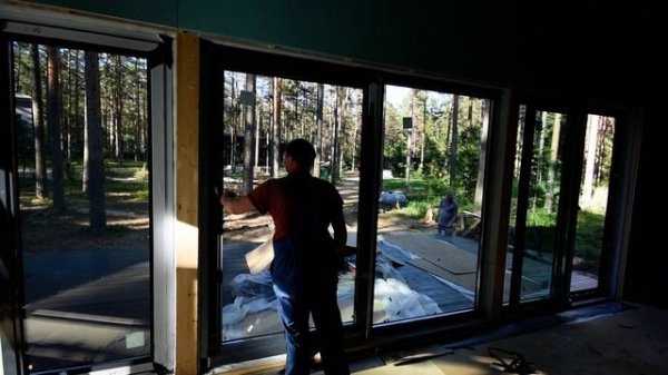 Портал Патио Patio теплый алюминий вид изнутри помещения