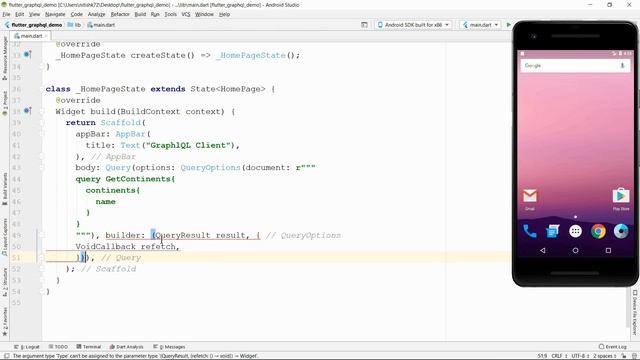 Flutter Query to GRAPHQL Server смотреть онлайн
