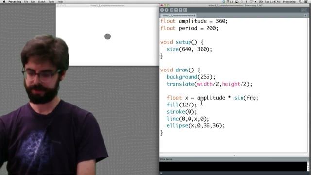 3.3: Simple Harmonic Motion - The Nature of Code смотреть онлайн