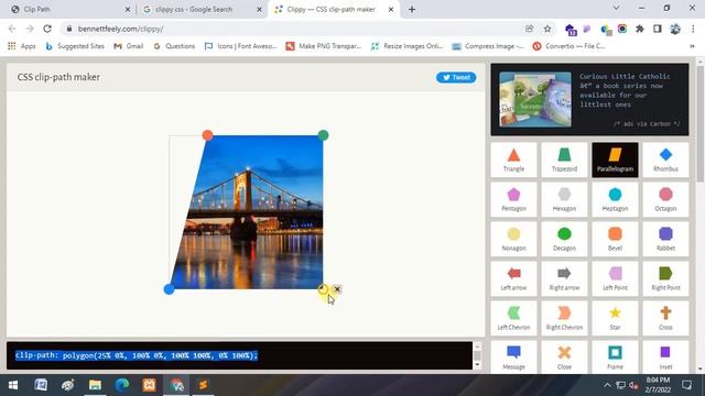 Clip Path Polygon CSS || Clip Path Background CSS смотреть онлайн