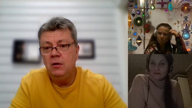 Олег, Оксана, Маша- беседа после регрессии.