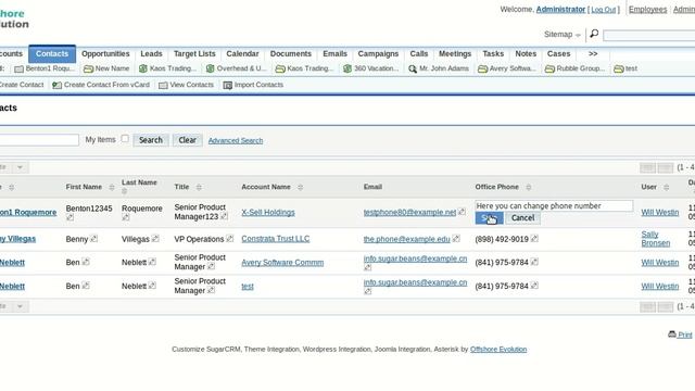 Inline Edit at List View for SugarCRM смотреть онлайн