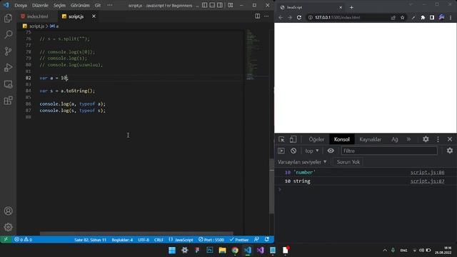 JAVASCRİPT BAŞLANĞIC DƏRSİ - SIFIRDAN BAŞLAYANLAR ÜÇÜN #js #proqramlaşdırma смотреть онлайн