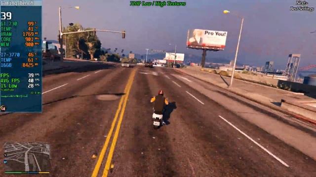 Grand Theft Auto V | GT 730 | 4K, 1440P, 1080P, 900P, 720P, 600P, 450P, 300P | Low & Custom Setting смотреть онлайн