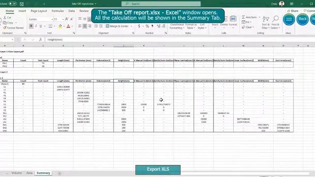 CADMATE TAKEOFF - Export To Excel смотреть онлайн