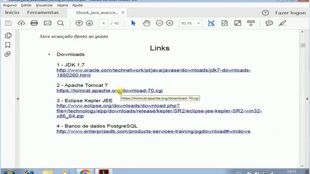 Tutorial de Java - 5 baixando apache e o PostgreSQL смотреть онлайн
