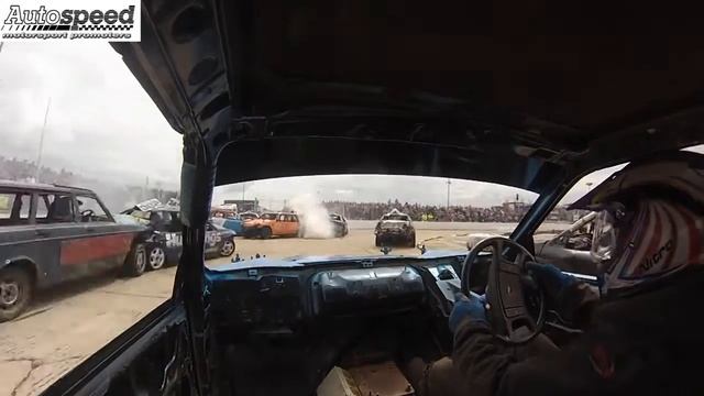 Pilkey 190 heat 1 race win for the unlimited bangers (On Board) смотреть онлайн