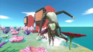 Thermo Godzilla x Kong VS King Ghidorah x Mechagodzilla - Animal Revolt Battle Simulator