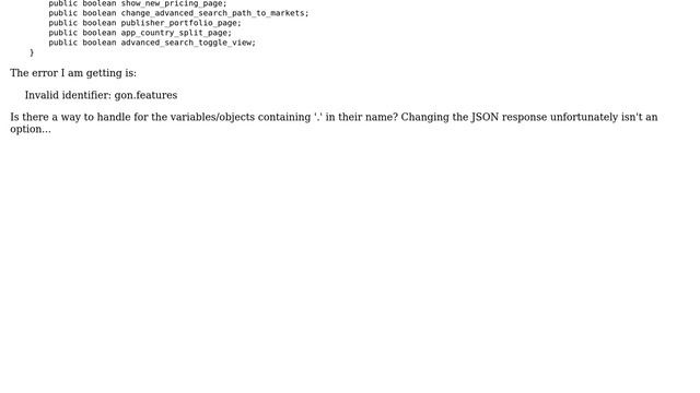 Salesforce: Deserialising JSON with a '.' variable смотреть онлайн