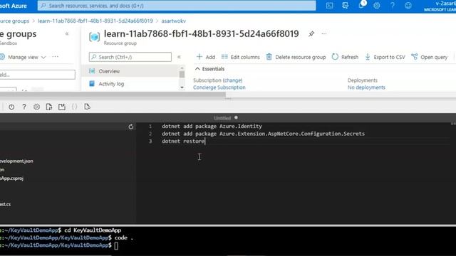Read Azure Key Vault secrets in an ASP NET Core app смотреть онлайн