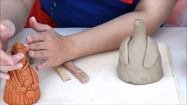 Ручная лепка игрушки-колокольчика смотреть онлайн
