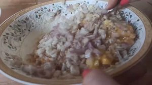 Луковые Оладьи(дешево и вкусно)со сметаной