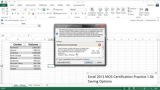 Excel 2013 Tutorial: MOS Certification 1.5b Training смотреть онлайн