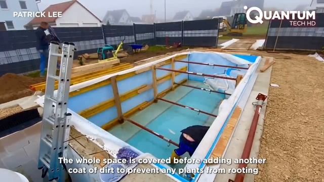 Процесс строительства бассейна смотреть онлайн