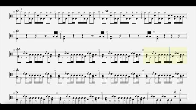 Open Your Eyes - Guano Apes - Drum Transcript DIFFICULTY 3/5 ⭐️ смотреть онлайн