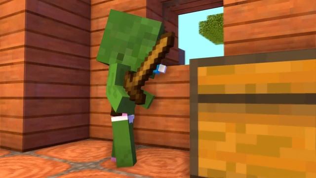 Monster School : Poor Baby Zombie - Minecraft Animation смотреть онлайн